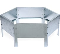 Клумба Greengo 60х15 см, оцинкованная 7636774