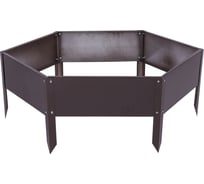 Клумба Greengo 80х15 см, оцинкованная, шоколад 4815059