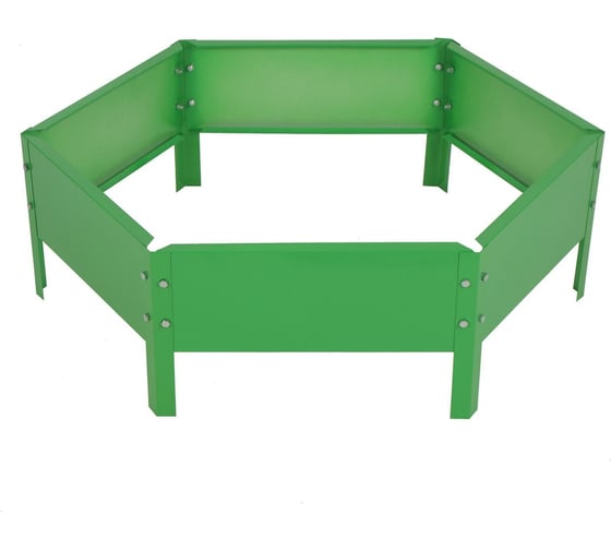 Клумба Greengo 80х15 см, оцинкованная, ярко-зеленая 1822890 1