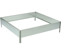 Клумба Greengo Квадро 100x100x15 см, оцинкованная 5498361