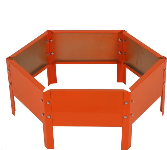 Клумба Greengo 60х15 см, оцинкованная, оранжевая 1822884