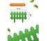 Заборчик садовый Green Boom 5 секций 40*30 см Штакетник зеленый ML01005-G 2
