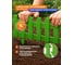 Заборчик садовый Green Boom 5 секций 40*30 см Штакетник зеленый ML01005-G 5