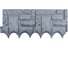 Садовый заборчик Green Boom 26х22х1,7 см, 8 секций, серый ML01058 6