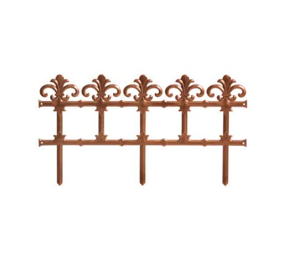 Ограда садовая Prosperplast Garden Art (3,72м), терракотовый IPLB-R624