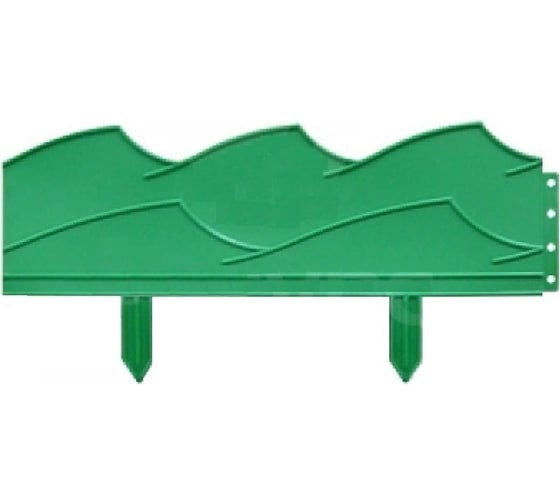 Бордюр Beroma Волна 14x300 см, 7 секций, зелёный 07710504