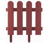 Декоративный забор Beroma Штакетник 7 секций, терракотовый 07710534