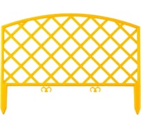 Декоративный забор Beroma Плетёнка 7 секций, жёлтый 07710528