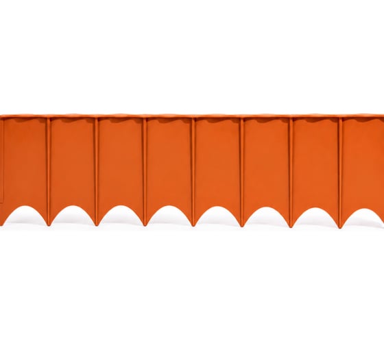 Ограда садовая Prosperplast Garden Fence (5,95м), терракотовый IKRR-R624
