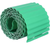 Бордюрная лента Greengo 0.15x9 м, гофра, толщина 0.6 мм, пластиковая, зелёная 150869
