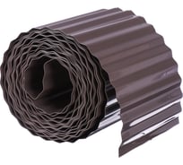 Бордюрная лента Greengo 0.15x9 м, гофра, толщина 0.6 мм, пластиковая, коричневая 4833132