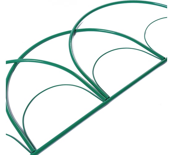 Ограждение Greengo Парашют 50x425 см, 5 секций, металл, зеленое 4191894