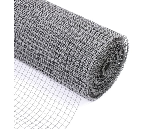 Садовая сетка Greengo 1x20 м, квадратная ячейка 15x15 мм, серая 5114610