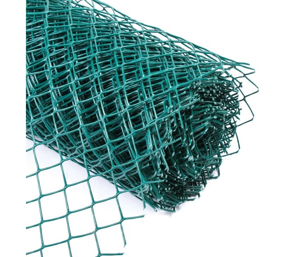 Садовая сетка Greengo 1.5x20 м, ячейка ромб 40x40 мм, зеленая 5114615