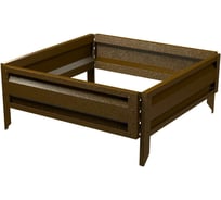 Готовая оцинкованная грядка на дачу Delta-Park GL 0.7x0.7 м, коричневая 30010GL_7070Br