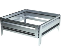 Готовая оцинкованная грядка на дачу Delta-Park GL 0.7x0.7 м, серебристая 30010GL_7070Zn