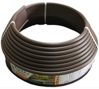 Бордюрная лента Евромульча Kanta 10 м, высота 10 см, коричневая 00-00000347