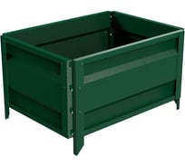 Готовая оцинкованная грядка на дачу Delta-Park GU 0.5x0.7 м, зелёная 30013GU_5070Gr