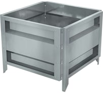 Готовая оцинкованная грядка на дачу Delta-Park GU 0.5x0.5 м, серебристая 30013GU_5050Zn