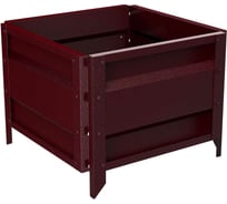 Готовая оцинкованная грядка на дачу Delta-Park GU 0.5x0.5 м, коричнево-красная 30013GU_5050Ch