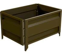 Готовая оцинкованная грядка на дачу Delta-Park GU 0.5x0.7 м, коричневая 30013GU_5070Br
