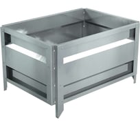 Готовая оцинкованная грядка на дачу Delta-Park GU 0.5x0.7 м, серебристая 30013GU_5070Zn