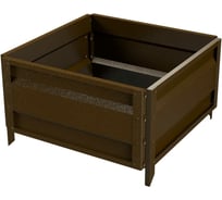 Готовая оцинкованная грядка на дачу Delta-Park GU 0.7x0.7 м, коричневая 30013GU_7070Br