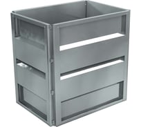 Готовая оцинкованная грядка на дачу Delta-Park GW 0.5x0.7 м, серебристая 30013GW_5070Zn