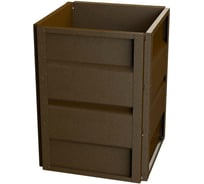 Готовая оцинкованная грядка на дачу Delta-Park GW 0.5x0.5 м, коричневая 30013GW_5050Br