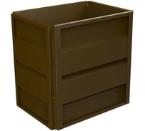 Готовая оцинкованная грядка на дачу Delta-Park GW 0.5x0.7 м, коричневая 30013GW_5070Br