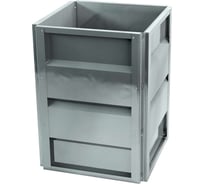 Готовая оцинкованная грядка на дачу Delta-Park GW 0.5x0.5 м, серебристая 30013GW_5050Zn