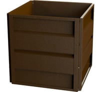 Готовая оцинкованная грядка на дачу Delta-Park GW 0.7x0.7 м, коричневая 30013GW_7070Br