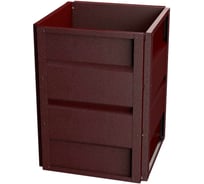 Готовая оцинкованная грядка на дачу Delta-Park GW GW 0.5x0.5 м, коричнево-красная 30013GW_5050Ch