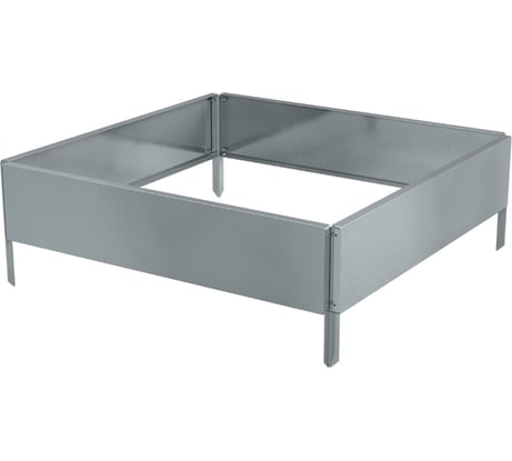 Готовая оцинкованная грядка на дачу Delta-Park GX 0.7x0.7 м, серебристая 30020GX_7070Zn