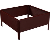 Готовая оцинкованная грядка на дачу Delta-Park GX 0.45x0.45 м, коричнево-красная 30020GX_4545Ch
