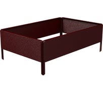 Готовая оцинкованная грядка на дачу Delta-Park GX 0.45x0.7 м, коричнево-красная 30020GX_4570Ch