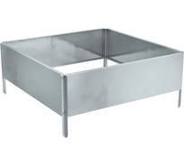 Готовая оцинкованная грядка на дачу Delta-Park GY 0.7x0.7 м, серебристая 30019GY_7070Zn