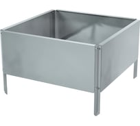 Готовая оцинкованная грядка на дачу Delta-Park GY 0.45x0.45 м, серебристая 30019GY_4545Zn