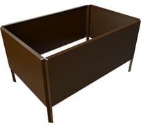 Готовая оцинкованная грядка на дачу Delta-Park GZ 0.45x0.7 м, коричневая 30018GZ_4570Br