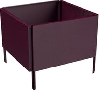 Готовая оцинкованная грядка на дачу Delta-Park GZ 0.45x0.45 м, коричнево-красная 30018GZ_4545Ch