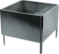 Готовая оцинкованная грядка на дачу Delta-Park GZ 0.45x0.45 м, серебристая 30018GZ_4545Zn