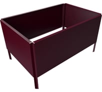 Готовая оцинкованная грядка на дачу Delta-Park GZ 0.45x0.7 м, коричнево-красная 30018GZ_4570Ch