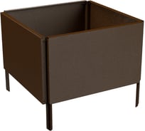 Готовая оцинкованная грядка на дачу Delta-Park GZ 0.45x0.45 м, коричневая 30018GZ_4545Br