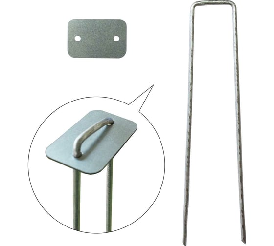 Садовые скобы Delta-Park FIX для геотекстиля GB, 160 шт. skobafix160