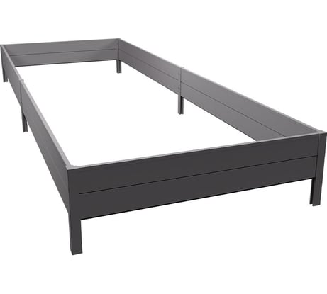 Грядка из ПВХ ГеоПластБорд 1x3 м, высота 27 см, серая 87011327