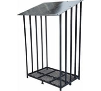 Металлическая цельносварная дровница УЛИЧНЫЕ ЛЕСТНИЦЫ 200x120x80 см UL-DRV-8012