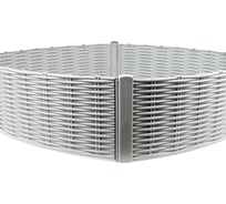 Декоративный заборчик "Лоза" МАСТЕРСАД Ажурное H=0,18м L=2,3м серый ЗСЛОС