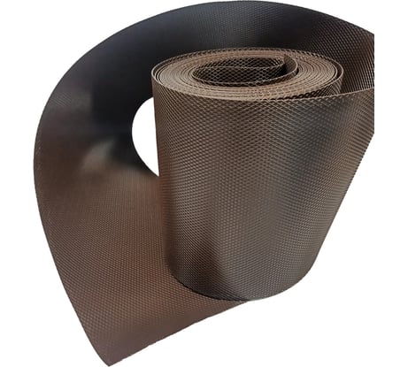 Садовая бордюрная лента ГЕОКАРКАС шоколадно-коричневая, 10.2x0.19 м 4673726848193