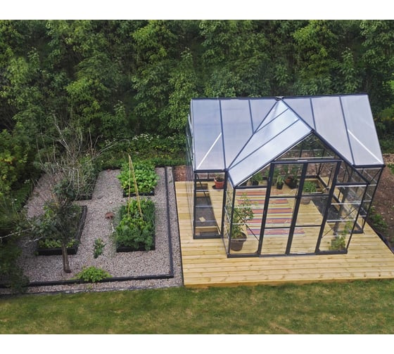 Теплица с прозрачным остеклением Palram VICTORY ORANGERY GARDEN CHALET 702422