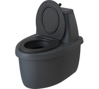 Торфяной туалет Rostok Комфорт графит 2042.0000.008.000